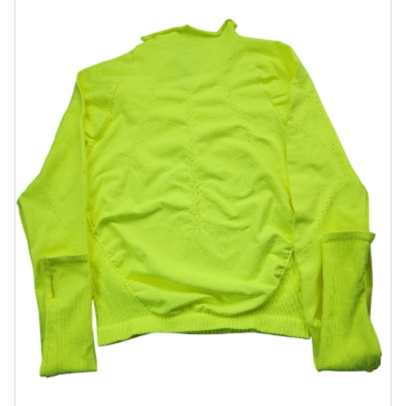 Free People Movement M/L Good Karma High-Neck Top Highlighter NWOT Athleisure - Picture 6 of 12